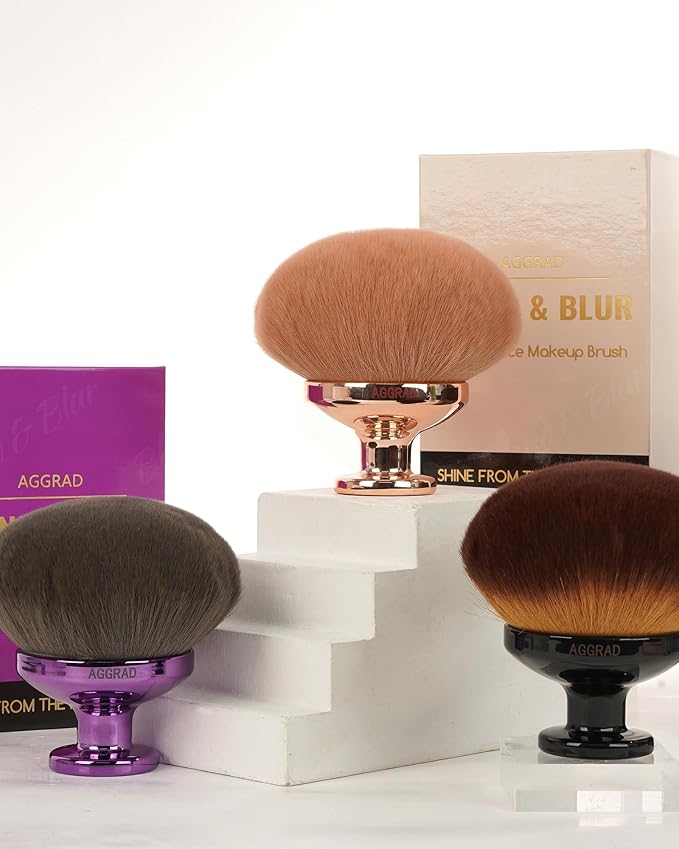 Ultra Large Body Makeup Brush Self Tanner Kabuki Foundation Brush for Leg Face Makeup, Back Lotion Sunscreen Applicator Self Tanning Bronzer Blending Brush for Beauty Body Coverage Perfector, Violet