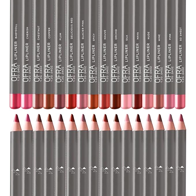 Ofra Lipliner Pencil - Spicy | High-Pigment Lipliner for Defining & Shaping Lips | Smooth, Precise Application | Long-Lasting Wear Lipliners | 0.04oz