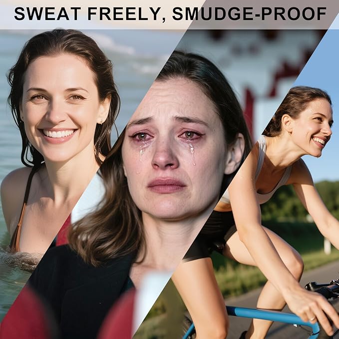 Mechanical Gel Eyeliner Pencil with a High-Pigment, Waterproof & Smudge-resistant, Glide Tip Eye Makeup with Up to 24HR Wear, Waterline Eye Liner with Built-in Sharpener (Brown)