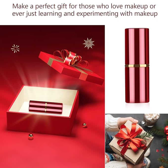 Falliny Retractable Makeup Brushes, Travel Face Kabuki Blush Brush, Portable Powder Brush with Cover for Blush, Sunscreen,Bronzer, Buffing, Highlighter Flawless Powder Cosmetics