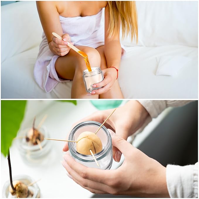 Norme 24 Pcs 4 oz Glass Jars with Lids Leakproof Round Airtight Empty Cosmetic Jars with Inner Liners Lid for Storing Lotions Powder Ointments Candle Making Tins (White,Clear)