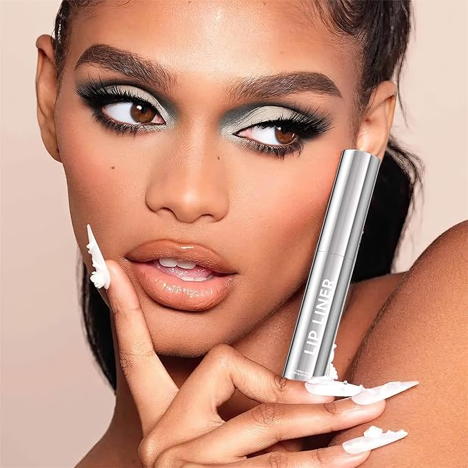 Peel Off Lip Liner Stain - Non-Stick Cup & Long Lasting Comfortable Vivid Color Tattoo Peel Off, Waterproof Peel Off Lip Stain for Beauty & Charming Lip Makeup | Vegan and Cruelty Free (#03 Rose)