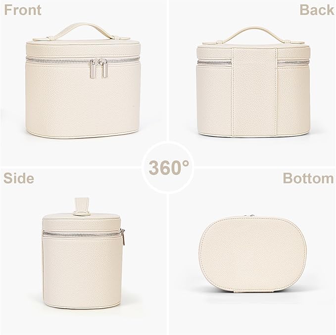 YFGBCX Makeup Bag Vanity Case with Removable Divider Travel Toiletry Bag Portable Cosmetic Bag Makeup Organizer Case