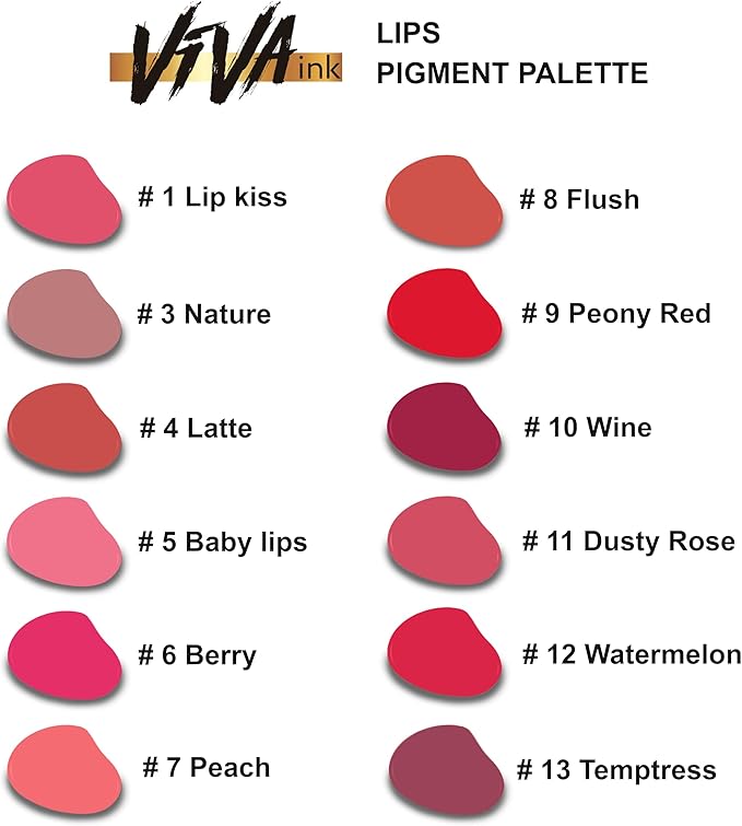 Lip Pigment – Dusty Rose – Permanent Lip Makeup – Microblading Ink for Durable and Colorful Lips – Long Lasting Color Lip Cosmetics (0.2 oz)