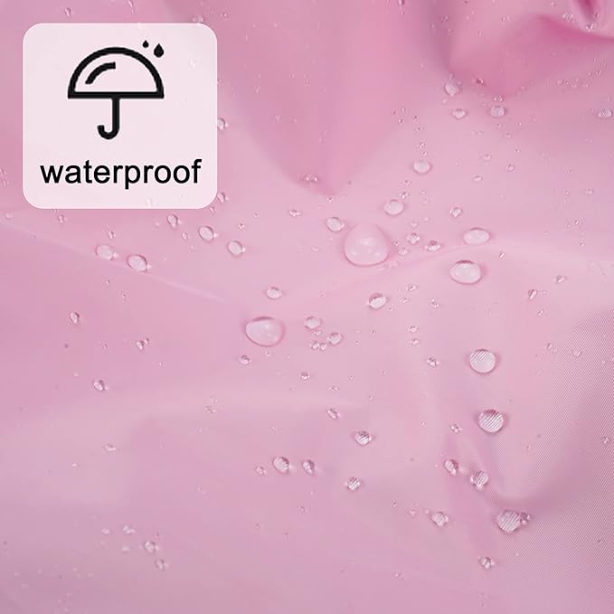 Reusable Shower Cap for Women, Large Waterproof Shower Essentials Bonnet Washable Elastic Band Bath Hair Wrap Hat for Long Hair, Braids(Purple)