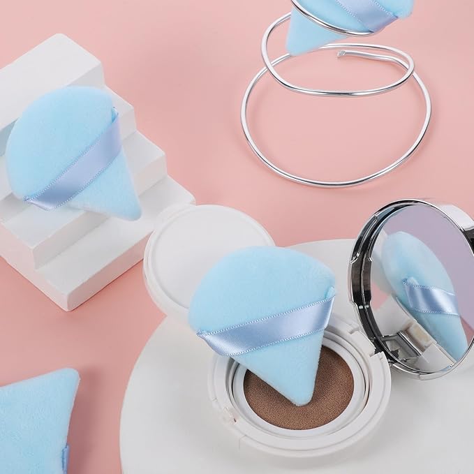 Pimoys 6 Pieces Triangle Powder Puff Soft Makeup Sponge Make Puff for Face Powder Cosmetic Foundation Sponge Makeup Tool
