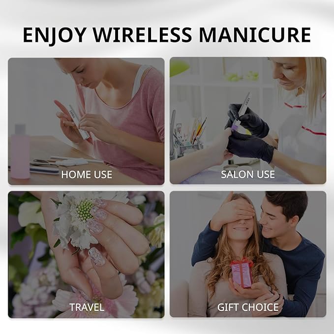 AIRSEE Mini Handheld UV Light for Gel Nails with Stand,Portable Rechargeable Nail Lamps,2 Timers for Fast Nail Extension,Rhinestone Glue Decoration,Gel Nail Strips at Home,Travel(White)