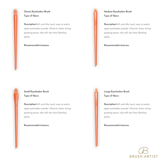 Makeup Brushes Shiny Green 10 Pcs, Powder Brush, Foundation Brush, Blush Brush, Highlighting Brush, Eyeshadow Brushes (Salmon Pink)