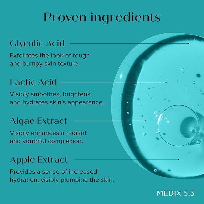 Medix 5.5 Anti Aging Body & Face Serum 3PC Bundle, 10% AHA Exfoliating Serum + 3% Hyaluronic Acid Hydrating Serum + 20% Vitamin F Oil Body Booster & Facial Serum For Daily Skin Care Routine