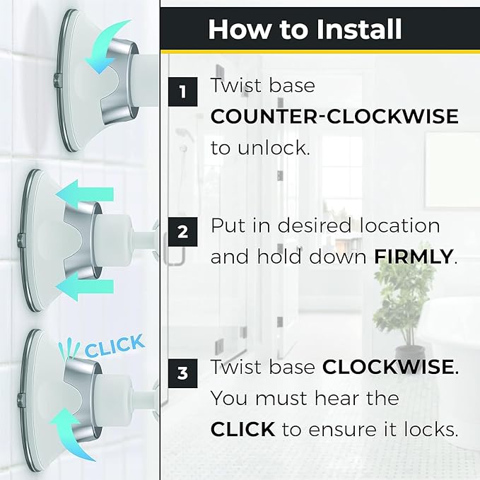 HONEYBULL Fogless Shower Mirror with Suction Mount & Swivel – Anti-Fog Acrylic Bathroom Mirror for Shaving – Built-in Razor Holder, Easy Install, Home Shower Accessory (Extra-Large)