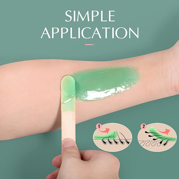 2.5lb Aloe Wax Beads - Hard Wax Beans for Coarse Hair Removal, Gentle Large Refill for Wax Warmer Kit, At-Home & Professional Smooth Waxing for Sensitive Skin Brazilian Bikini Face Eyebrow Leg