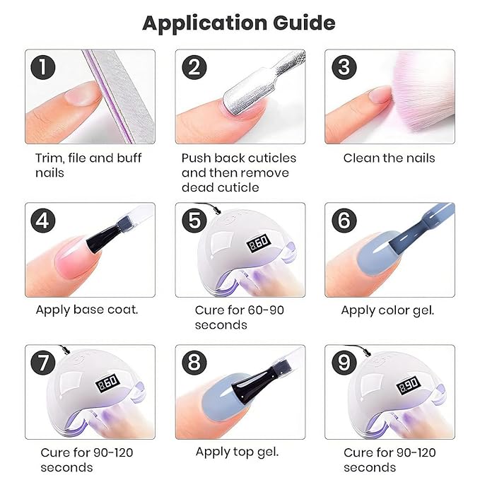 RARJSM Jelly Gel Nail Polish Clear Light Blue Gel Nail Polish Transparent Pastel Nude Sheer Blue Nail GelPolish Varnish Curing Requires LED UV French Manicure Soak Off for Home Salon 15ml 1pcs