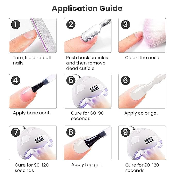 RARJSM Milky Rose Purple Gel Nail Polish LED UV Gel Soak Off Clear Nude Mauve Pink French Manicure Jelly Nail GelPolish Varnish Curing Requires 1pcs 15ml for Home Salon Nail Art DIY