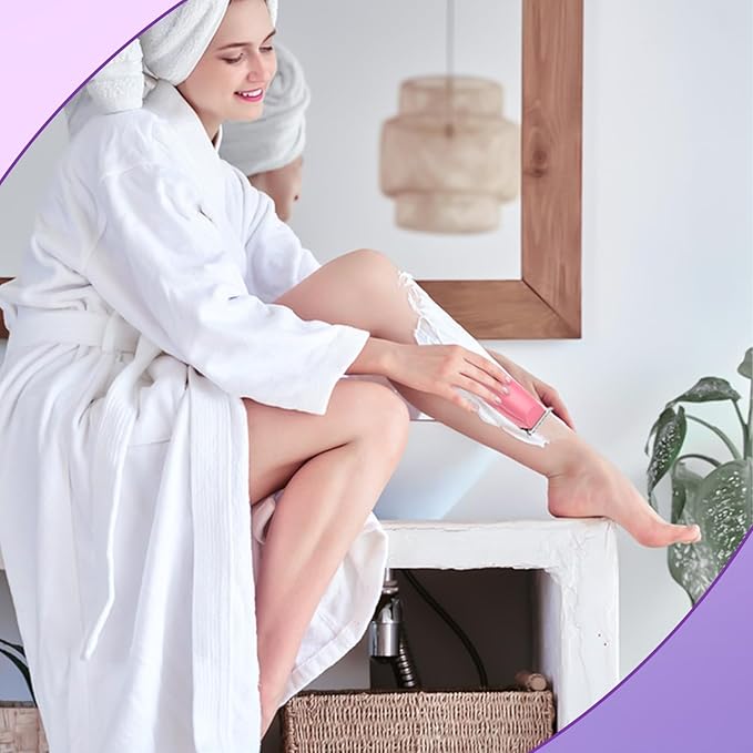 SweetLF Bikini Trimmer for Women-Pubic Hair Trimmer for Women's Legs, Arms & Bikini Line, Body Hair Trimmer with 3 Guards, Type-C Charging, Portable, Pink