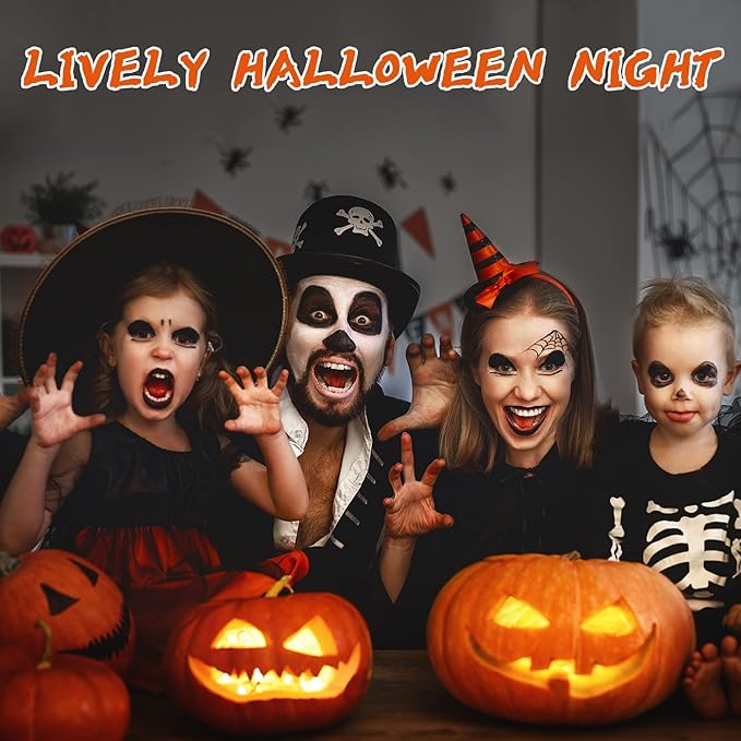 immetee Scar Wax SFX Makeup Kit, Face & Body Paint, Christmas Halloween Makeup Kit, Fake Blood, Painting Brushes, Spatula, Stipple Sponge, Stage Theatrical Party Cosplay, Carnival