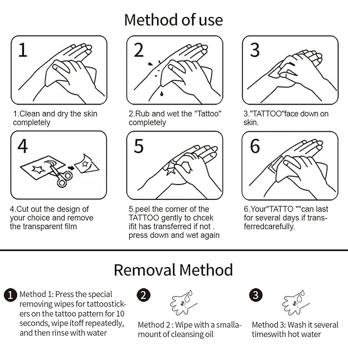 Day of the Dead Luminous Halloween Temporary Tattoo for Kids Adults, 125PCS Waterproof Fake Face Tattoos, Body Stickers Decorations Glow in the Dark, Makeup Party Favors Supplies Decor Boys Girls