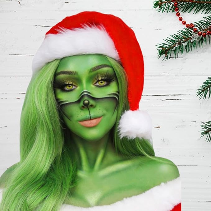 Mysense Light Green Face Body Paint,St Patricks Day Outfit Accessories,Water Based Washable Cream Body Paint for Adults and Children Halloween Gamora Witch Costume Christmas Cosplay Makeup,0.6oz