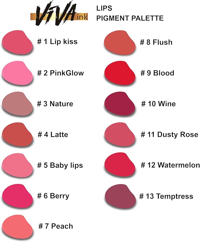 Lip Pigment – Permanent Lip Makeup – Microblading Ink for Durable and Colorful Lips – Long Lasting Color Lip Cosmetics (0.2 oz) (PinkGlow)