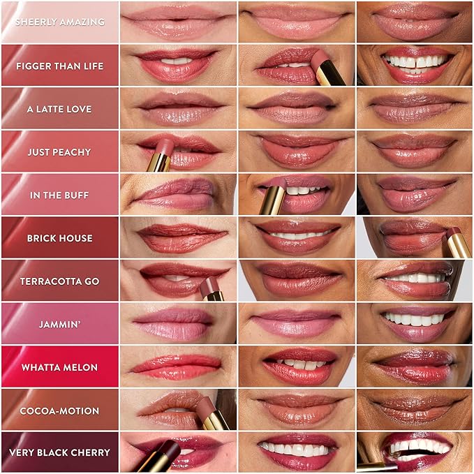 LAURA GELLER NEW YORK Jelly Balm Moisturizing Tinted Lip Color - Very Black Cherry - Hydrating Vitamin E - Semi-Shine Finish