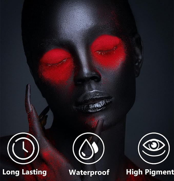 Go Ho Cream-Blendable Hot Pink Face Paint Stick (1.06 Oz),Full-coverage Body Paint for Adults Children Halloween Cosplay SFX Makeup,Waterproof Pink Eye Black Stick