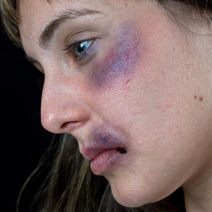 Go Ho 3 PCS Dark Purple Green Black Cream-Blendable Sticks,Waterproof Green and Purple Face Body Paint Professional SFX Makeup,Safe Facepaint Nose &Lip Smacking for Festival Halloween Makeup