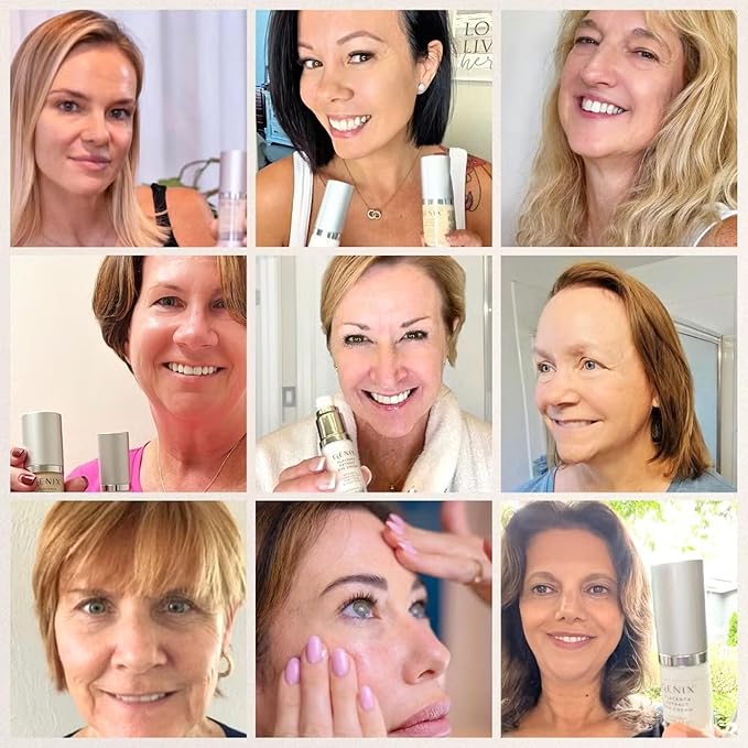 GENIX Beauty Face Cream - Anti-Aging, Anti-Wrinkle, Vitamin C & Firming Moisturizer, Clinically Proven Skincare to Hydrate, Repair, and Restore Skin. Fragrance-Free, for All Skin Types - 1 FL OZ