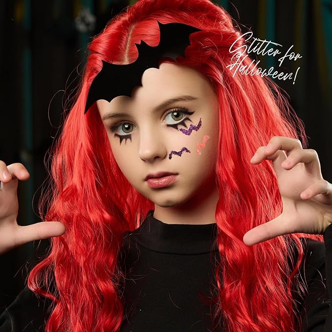 FANDAMEI 25 Colors Face Glitter, Face Glitter for Women Kids Girls, Glitter Gel No Glue Needed, Glitter for Body Hair Halloween Rave Carnival Makeup