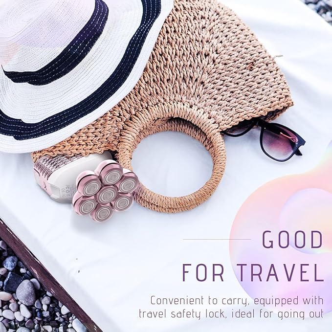 Electric Razors for Women Legs: 5-in-1 Rechargeable Body Shaver - Waterproof Wet Dry Hair Remover - Trimmer for Lady Face Underarms Public