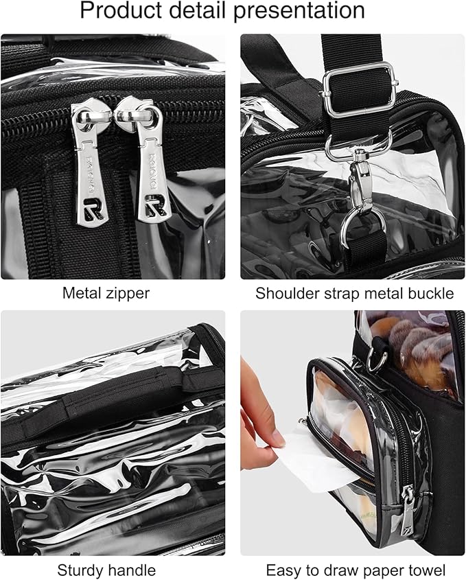 Makeup Brush Case, Extra Large Makeup Brush Bag XL Professional Makeup Artist Must Haves Travel Case with Stand Up Brush Slots Cosmetic Organizer Bag, Full Open Easy to Access, with Adjustable Strap