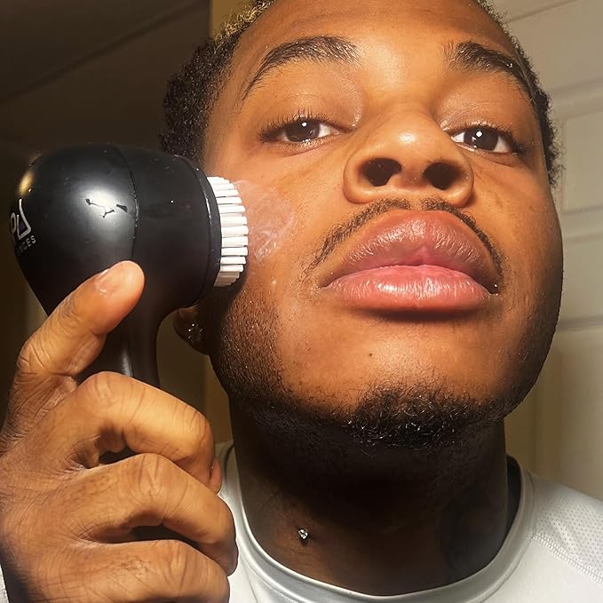 Spa Sciences - NOVA - Sonic Cleansing Brush with Bristles & Infusion System – Anti-Aging Facial Exfoliating, Waterproof, and USB Rechargeable