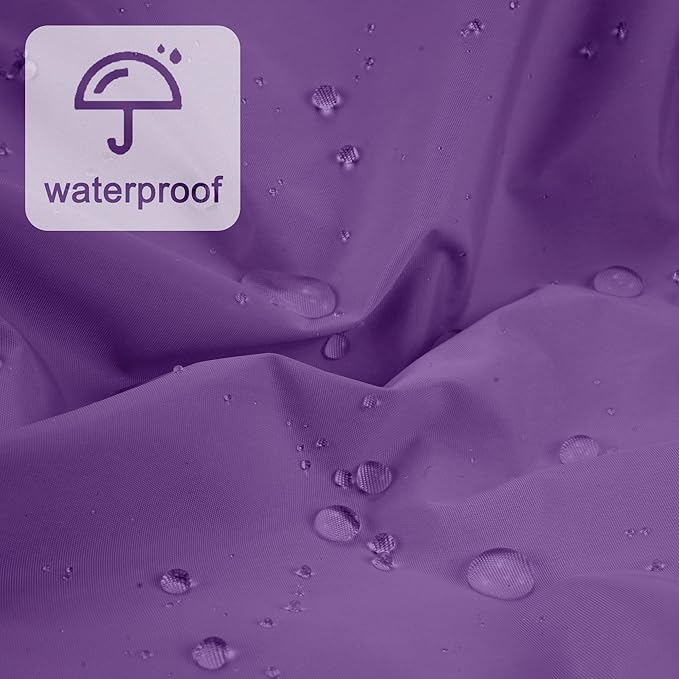 Reusable Shower Cap for Women, Large Waterproof Shower Essentials Bonnet Washable Elastic Band Bath Hair Wrap Hat for Long Hair, Braids(Lavender)