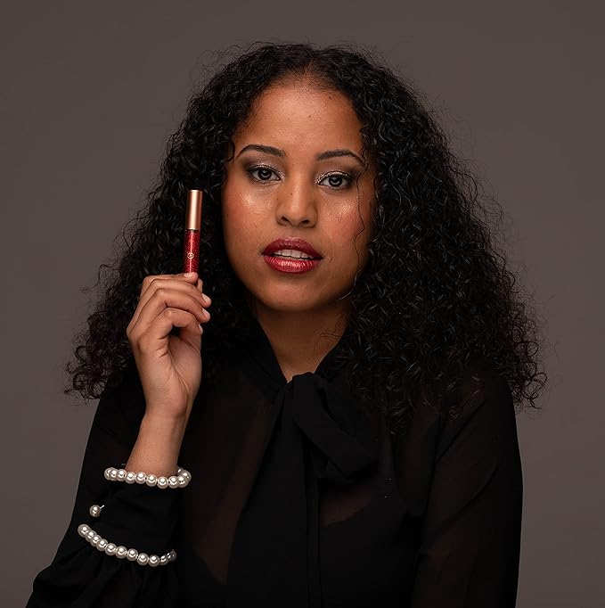 by Dr. Liia Hypoallergenic Eyeliner, Glitter Liquid Eyeliner I Gluten Free and Vegan for Sensitive Skin (5: Purple)