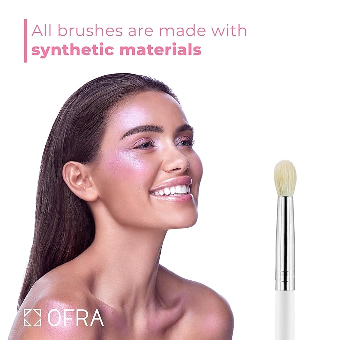 OFRA Makeup Blending Brush #21 - Blending Brush for Eyeshadow, Highlighter, Concealer, and Softening Eyeliner - Eye Makeup Smudge Brush