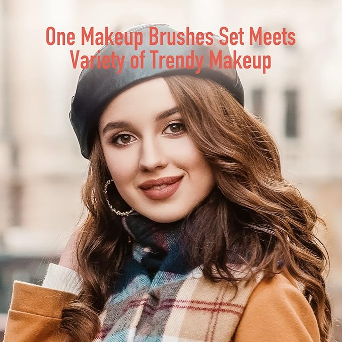 Makeup Brushes Makeup Brush Set - 16 Pcs BESTOPE PRO Premium Synthetic Foundation Concealers Eye Shadows Make Up Brush,Eyeliner Brushes(RoseGold) (Pack of 2)