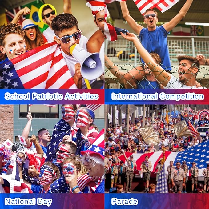 MEICOLY Red White Blue Face Body Paint with Setting Powder and Sponges,Water Based Face Paint for Halloween SFX Clown Devil Spiderman Cosplay Makeup,4th of July Body Paint