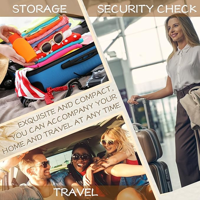 Baderke Boho Clear Cosmetic Makeup Bags with Zipper Small Toiletry Bag Multi Purpose Waterproof Pouch Travel Makeup Organizer Cosmetic Pouch for Women Men (6pcs)