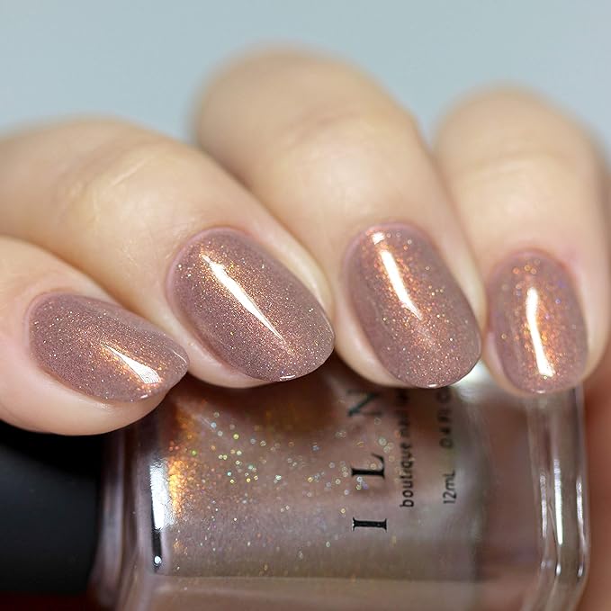 ILNP Quicksand - Refined Warm Taupe Holographic Nail Polish