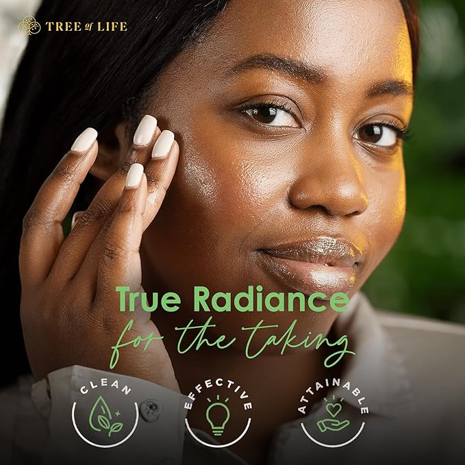 Tree of Life Beauty Skin Care Set, Brightening, Firming, Dry Face, Dermatologist Tested - Complete Hydration Trio, Vitamin C Serum, Niacinamide, Pro Collagen Peptide, 3 count of 1Fl oz