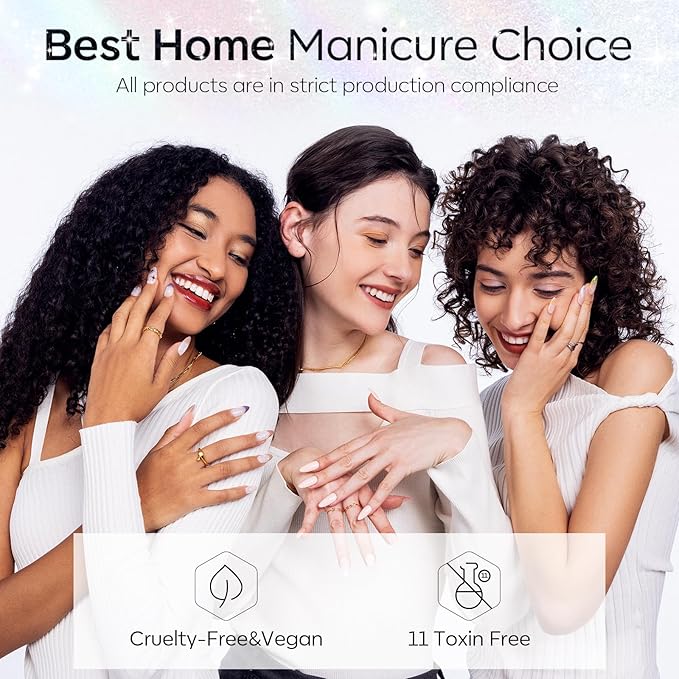 Modelones Glitter Gel Top Coat, Ultra Fine White Aurora Clear Glitter Gel Polish Glossy Sparkle Finish Long Lasting Soak Off Pearlescent Shimmer Manicure Nail Art Gift for Women Girls