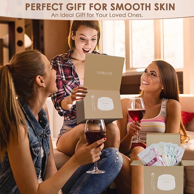 KOTAMU Hard Wax Beads for Women & Men Hair Removal, Cream Wax Beans for Full Body Sensitive Skin Chest Back Leg Facial Bikini Brazilian Waxing, 2.5lb Refill Waxing Beads Target Thick & Thin Hair