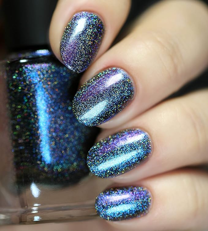 ILNP Night Drive - Blue to Purple Color Kissed Ultra Holographic Nail Polish