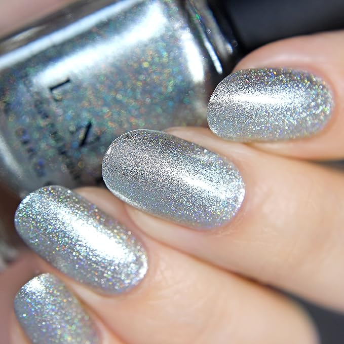 ILNP Avalanche - Pure Silver Holographic Nail Polish