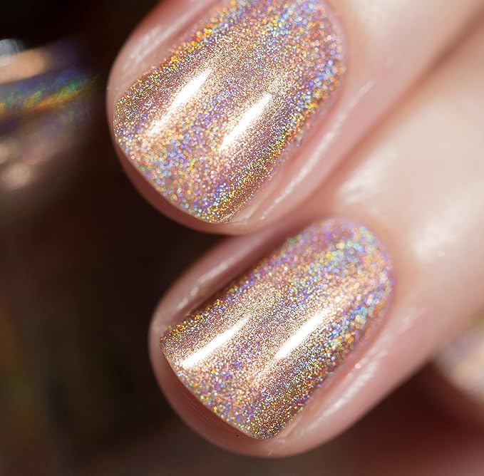 ILNP Soft Focus - Cozy Medium Beige Ultra Holographic Nail Polish