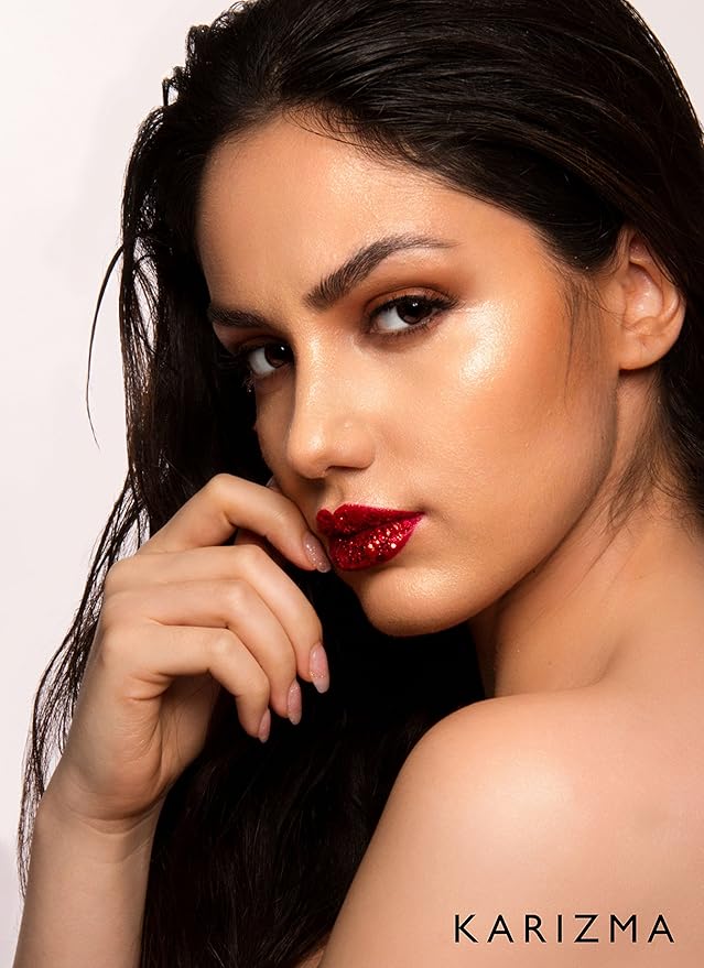 Ruby Biodegradable Chunky Glitter by Karizma Beauty Red Bio Glitter Eco Glitter Face Glitter 8g