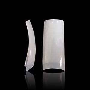 VIVACE Natural Royal Salon 500 Artificial Fake False Gel Nail Tips, 10 Sizes With Clear Plastic Case for Nail Salon Nail shop