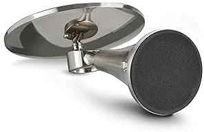 9inch Lighted Round Makeup Vanity Mirror, 5X/10X Dual Magnification with Ultra Bright LED Lights Beauty Mirror, Rechargeable, Cordless, Touch Control Adjustable Brightness, Brushed Stainless Steel