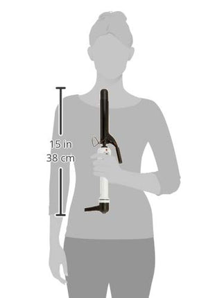 HOT TOOLS Pro Artist Nano Ceramic Curling Iron/Wand | For Smooth, Shiny Hair (1” in) Black/White