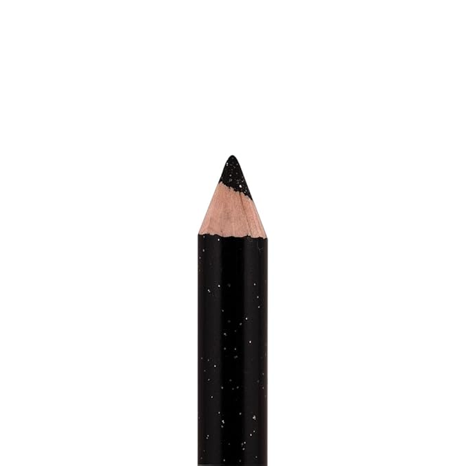 Palladio Glitter Eyeliner Pencil, Longlasting Creamy Cosmetic, Shimmer Eye Liner, Buttery Smooth Tip, Professional Makeup Glittery Pencil, Sharpenable, Black Sparkle