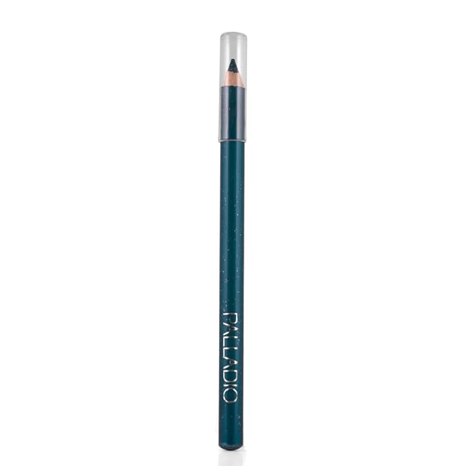 Palladio Glitter Eyeliner Pencil, Longlasting Creamy Cosmetic, Shimmer Eye Liner, Buttery Smooth Tip, Professional Makeup Glittery Pencil, Sharpenable, Sky Sparkle