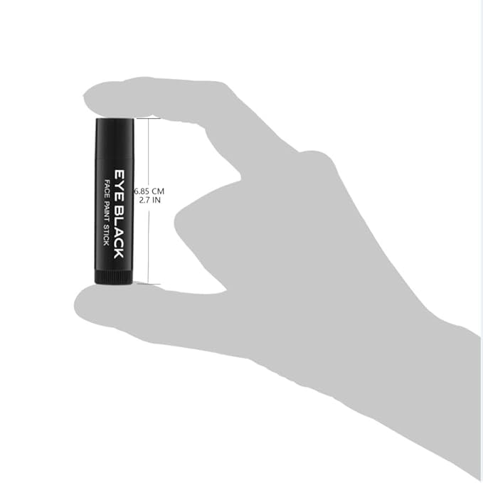 CCBeauty Blue Face Body Paint Stick, Cream Dark Blue Baseball Eye Black Sticks for Sports, Grease Foundation Makeup, Face Painting Kit for Halloween Mystique Smurf Cosplay Costume Parties, 0.67 Ounce